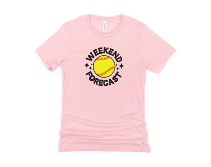 Softball Weekend Forecast Short Sleeve Tee