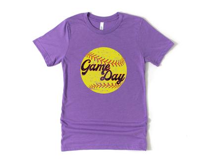 Softball Game Day Short Sleeve Tee