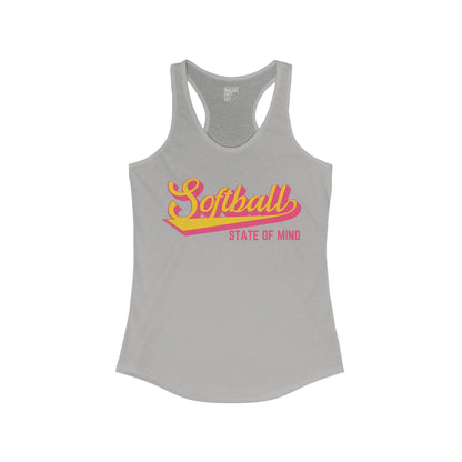 Softball State of Mind Racerback Tank