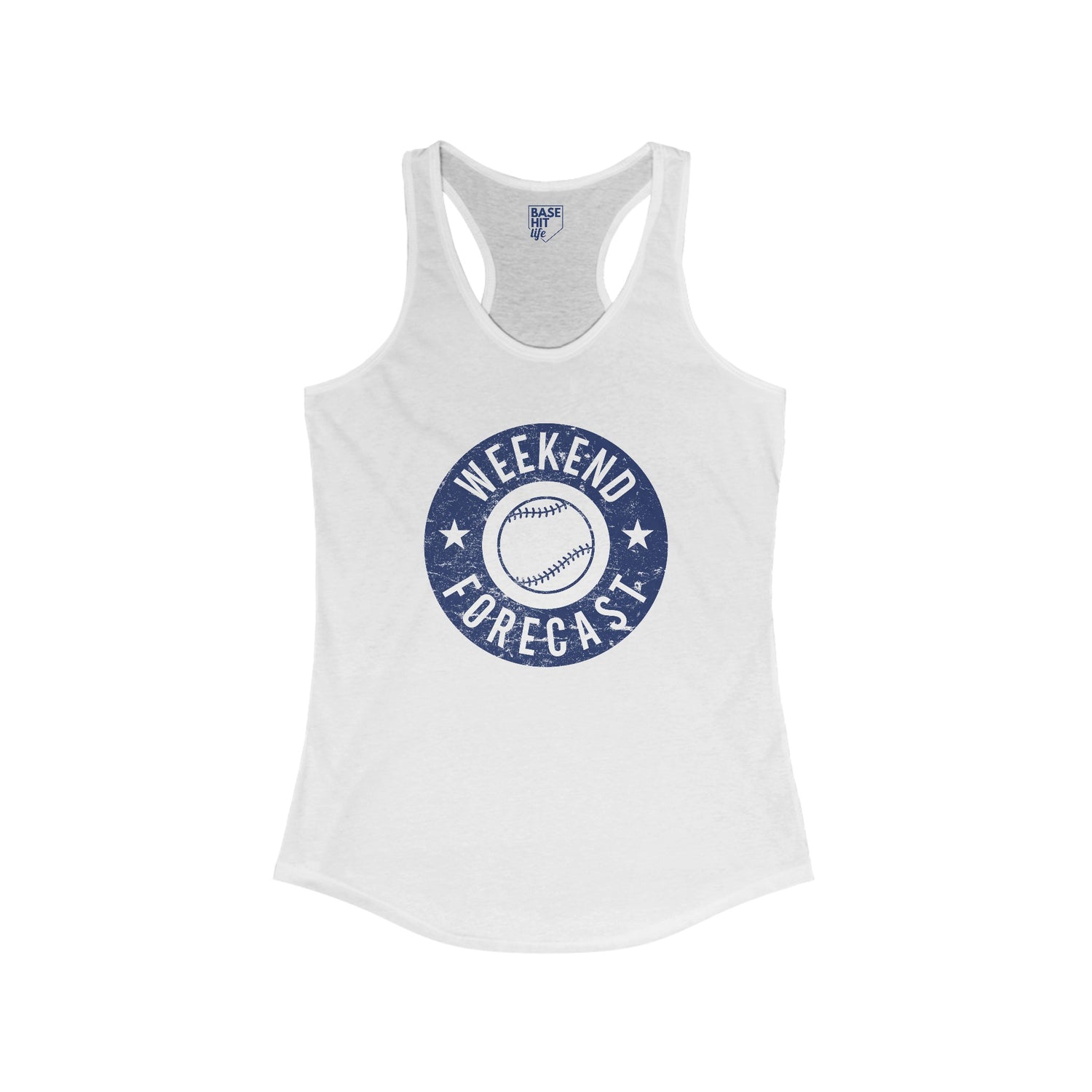 Baseball Weekend Forecast Racerback Tank