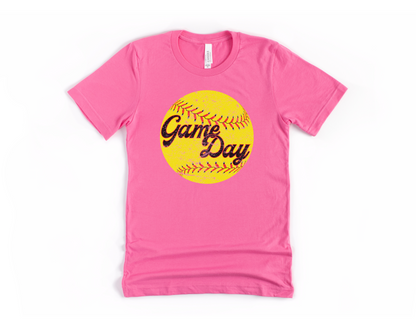 Softball Game Day Short Sleeve Tee