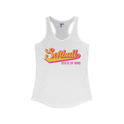 Softball State of Mind Racerback Tank