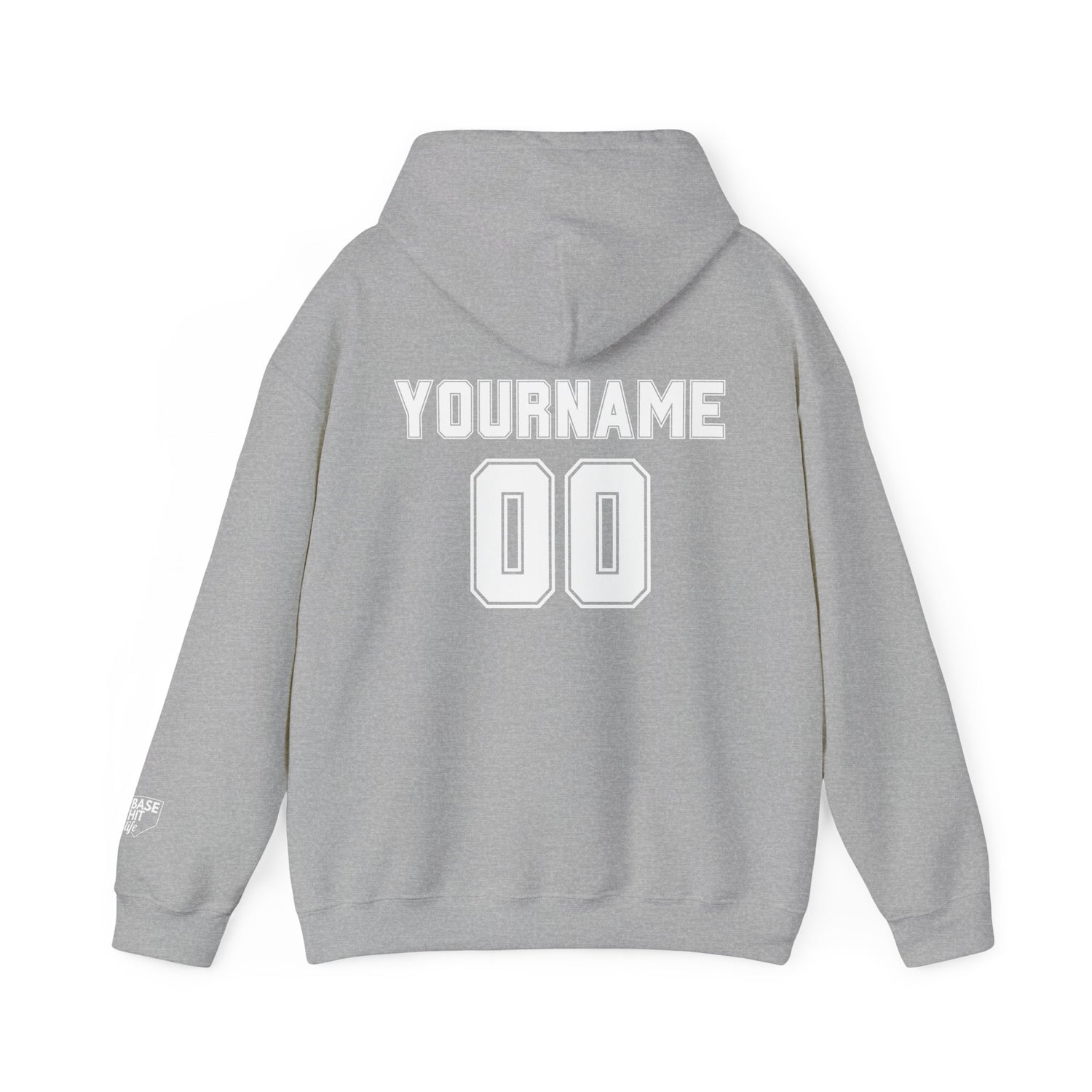 Custom Baseball-Softball Player Name and Number Hoodie