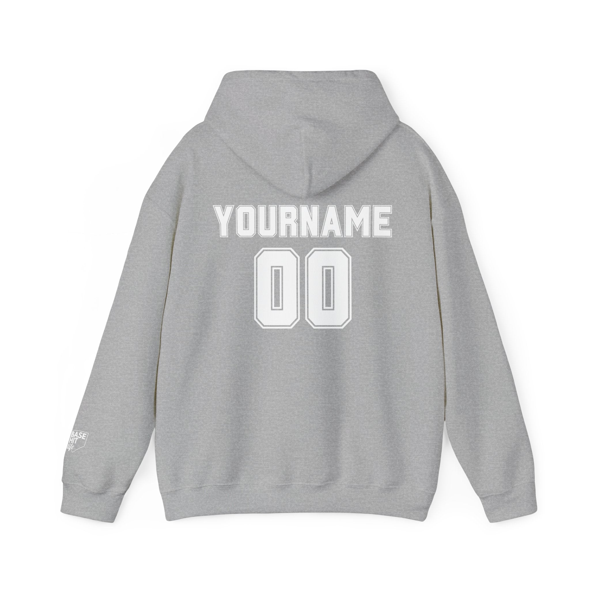 Custom Baseball-Softball Player Name and Number Hoodie