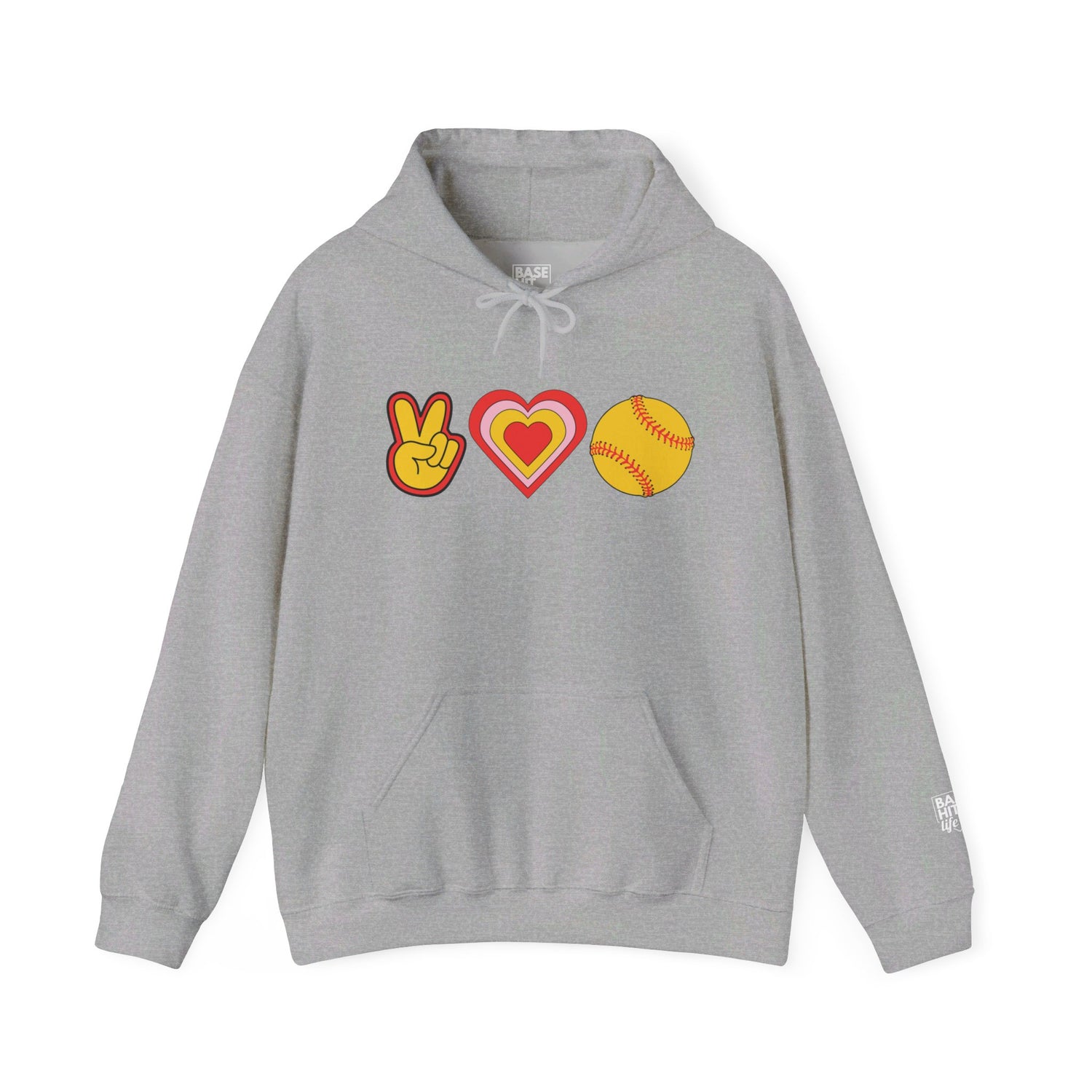 Peace, Love and Softball Hoodie