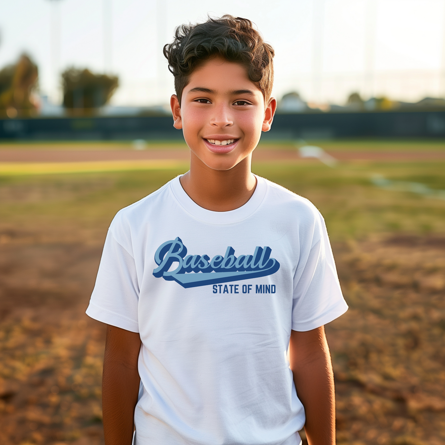 Youth Baseball State of Mind Short Sleeve Tee