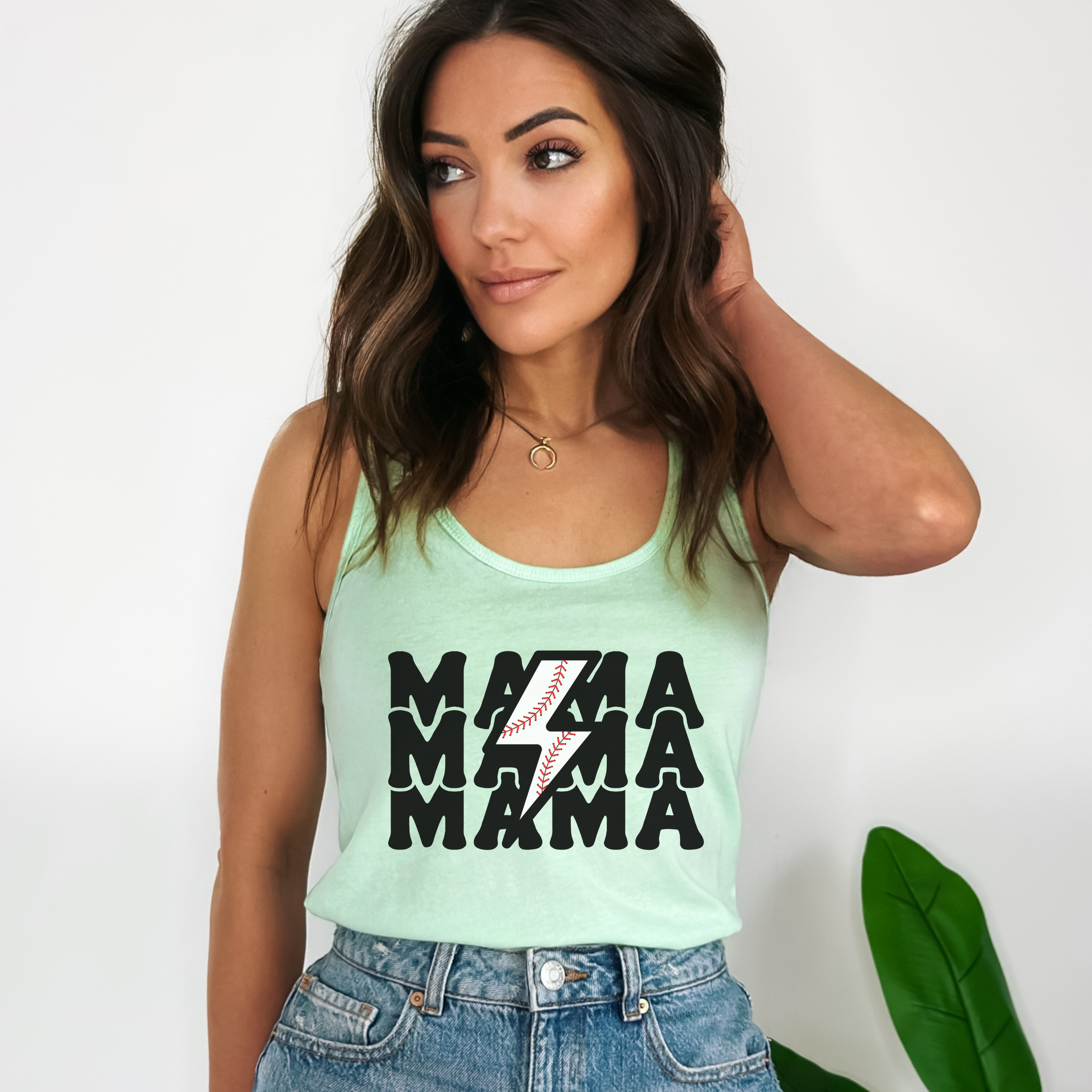 Baseball Mama Racerback Tank