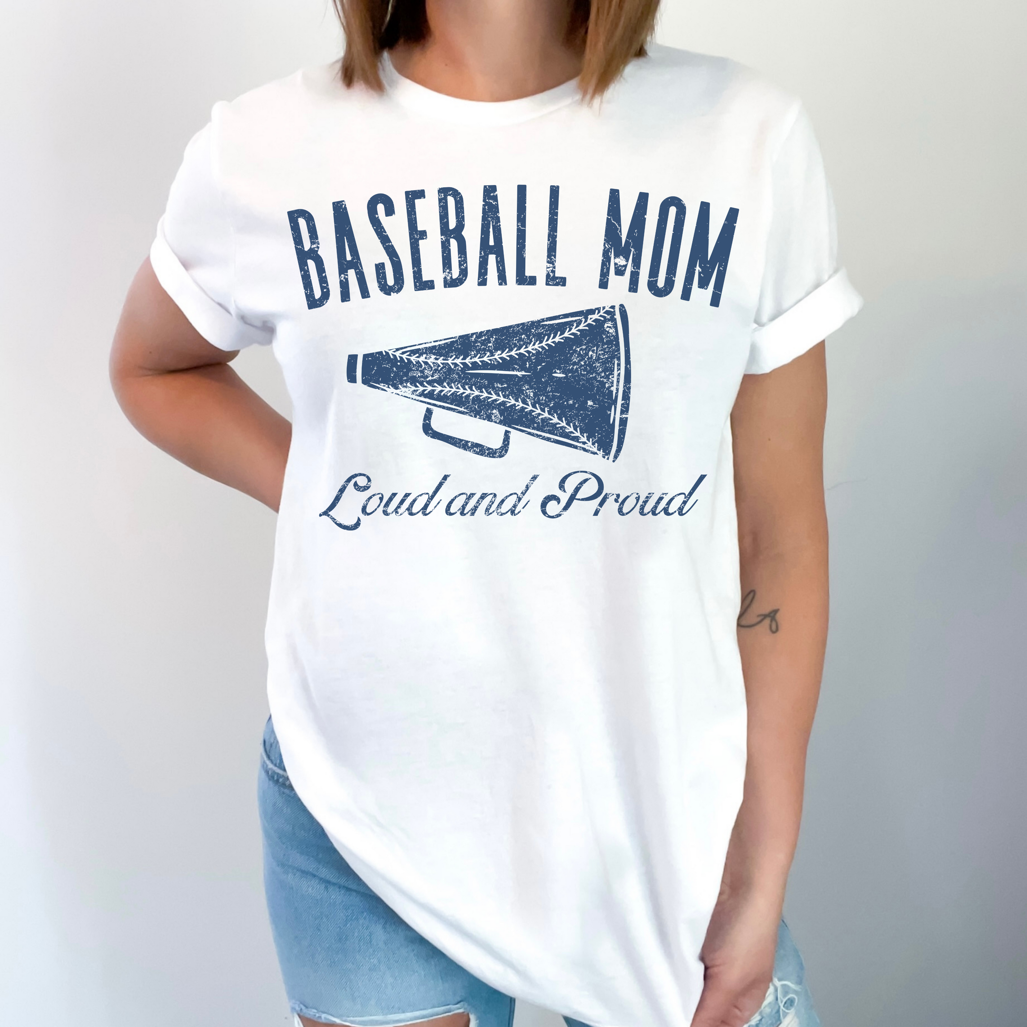 Baseball Mom: Loud and Proud Short Sleeve Tee