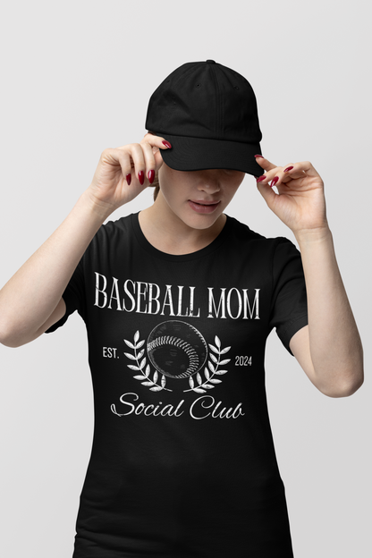 Baseball Mom Social Club Short Sleeve Tee